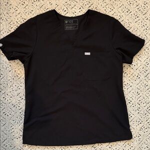 Figs Women's Black Catarina Scrub Top